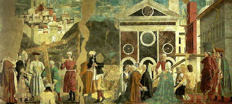 Piero della Francesca legend of the true cross oil painting picture